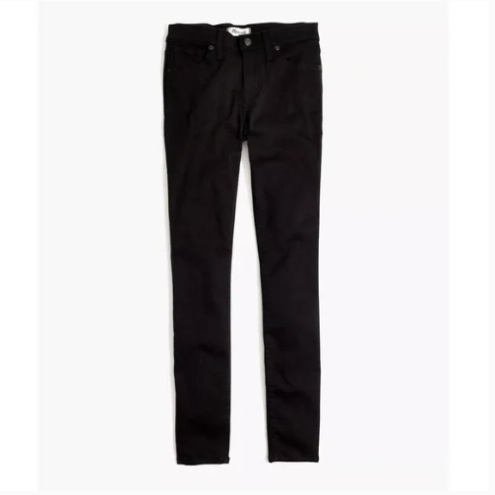 NWT Madewell Women's 25P Petite 8" Skinny Jeans in Carbondale Wash Black J9158